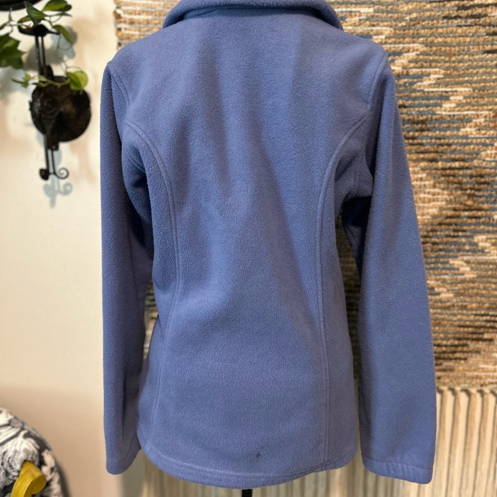 Columbia Soft Blue Full-Zip Fleece - Picture 6 of 11